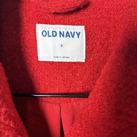 Old Navy Womens Red Wool-Blend Button-Up Shacket Size S Outdoor wear - Picture 4 of 9
